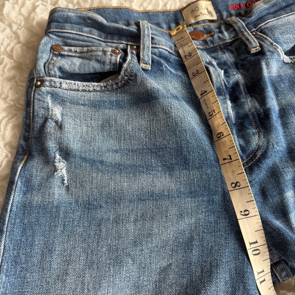 Alice + Olivia High Rise Girlfriend Jeans Studded Cuff Size 27 - Picture 10 of 15